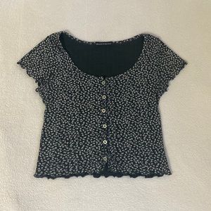 Brandy Melville Zelly Ruffle Top